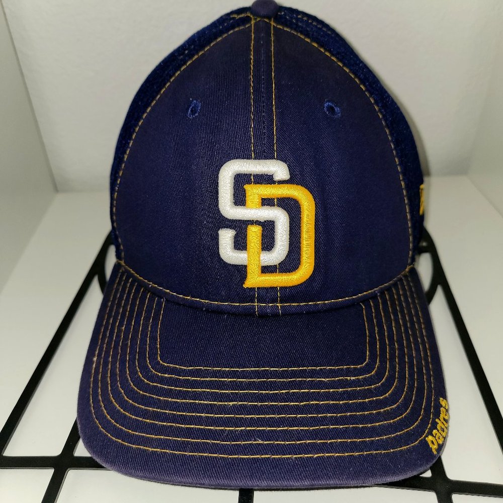 San Diego Padres New Era MLB 39THIRTY 3930 Neo Mesh Flexfit Cap Hat Light Navy
